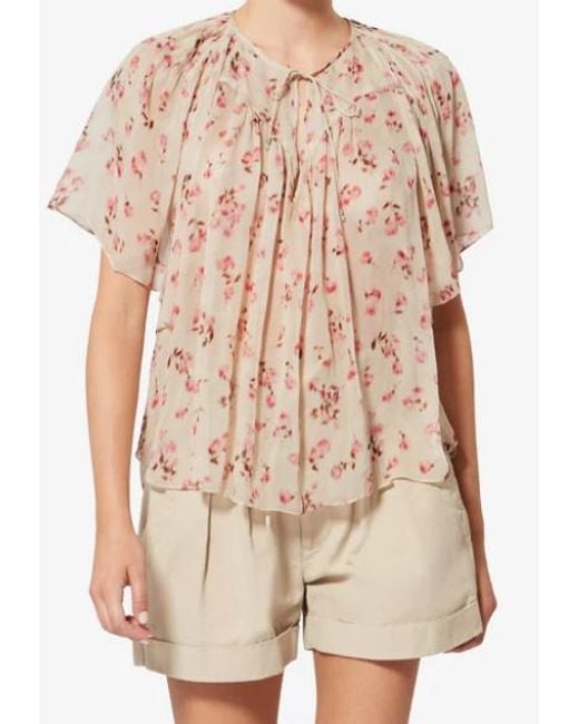 Isabel Marant Natural Neslya Top
