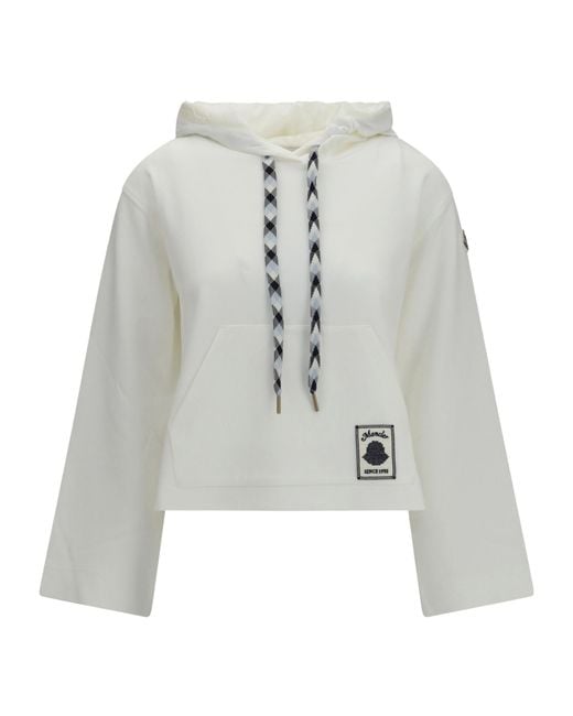 Moncler Gray Cotton Blend Hoodie