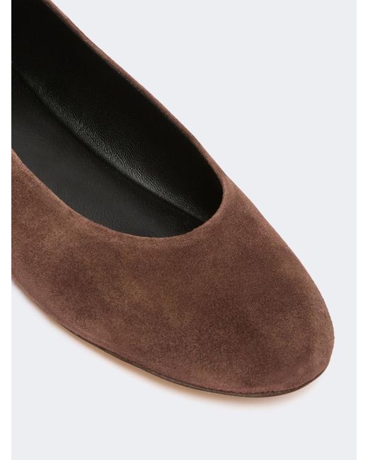 Weekend by Maxmara Brown Suede Ballerinas