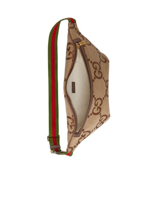 Gucci Brown Jumbo Gg Motif Belt Bag for men
