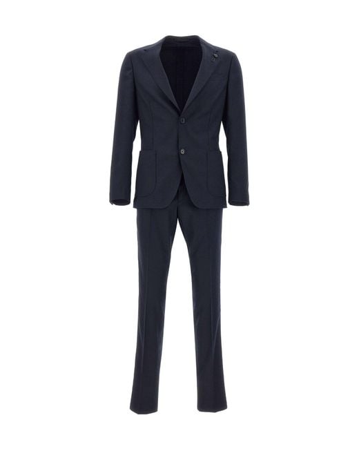 Lardini Blue Slim Two-Piece Suit for men