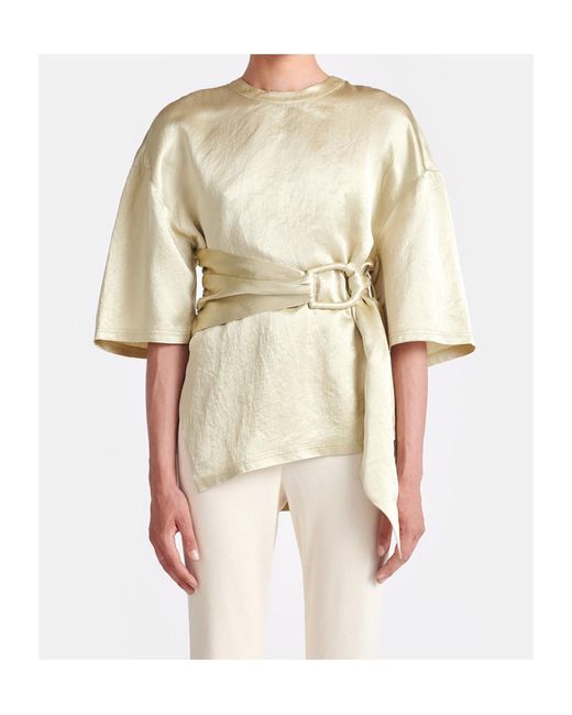 Nanushka White Besia Blouse