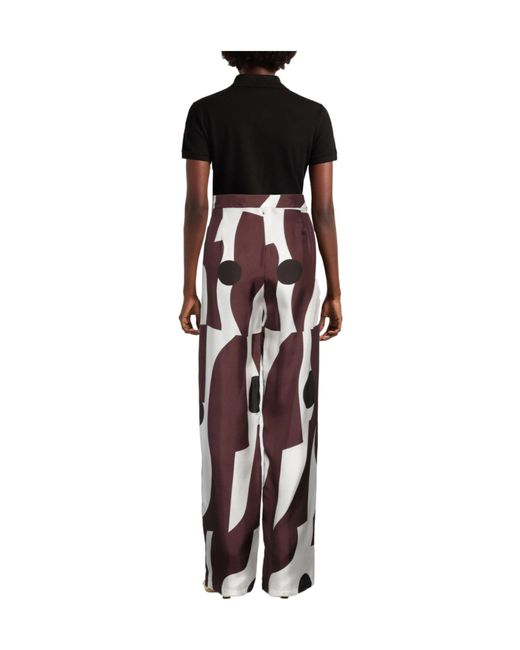 Max Mara Purple Wideleg Pants