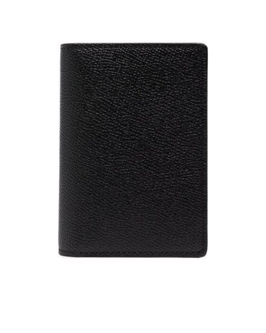Maison Margiela Black Logo Detailed Bi-Fold Cardholder for men