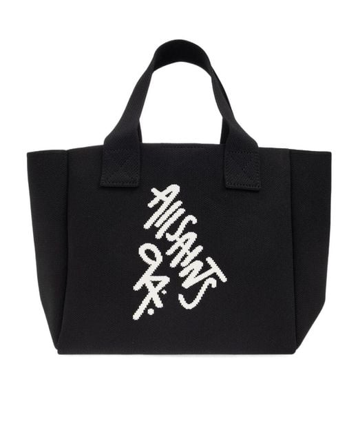 AllSaints Black Izzy Small Shopper Bag