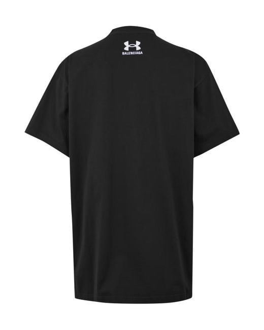 Balenciaga Black X Under Armour Logo T-Shirt for men