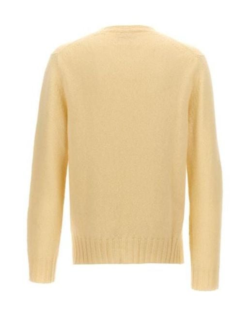 Jil Sander Natural Crewneck Knitted Jumper for men