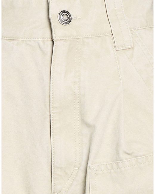 Isabel Marant Natural Solid Casual Canvas Shorts