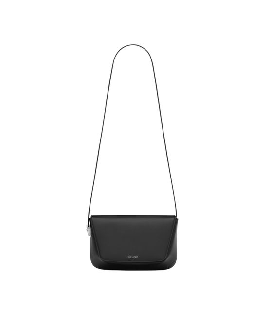 Saint Laurent White Foldover Top Small Crossbody Bag for men