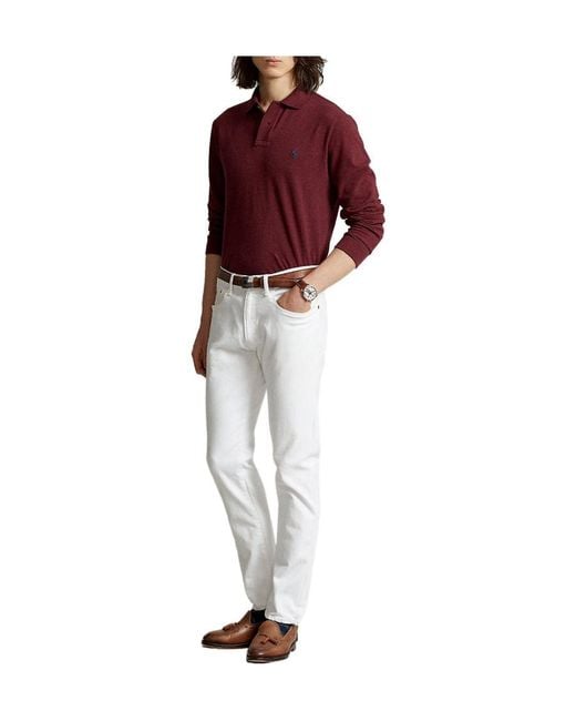 Polo Ralph Lauren Pony Embroidered Long-Sleeved Polo Shirt for men