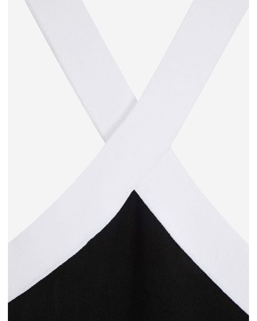 Roland Mouret Black Mid-Length Dress With Hanging Neck
