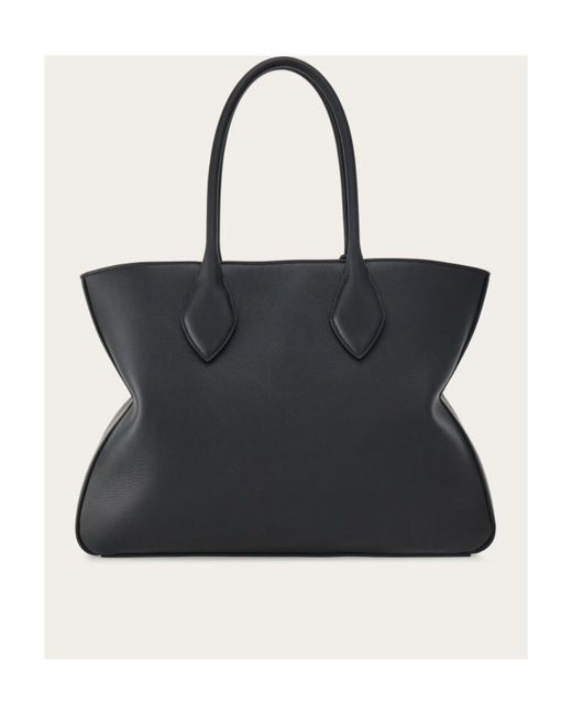 Ferragamo Black Logo Shoulder Bag