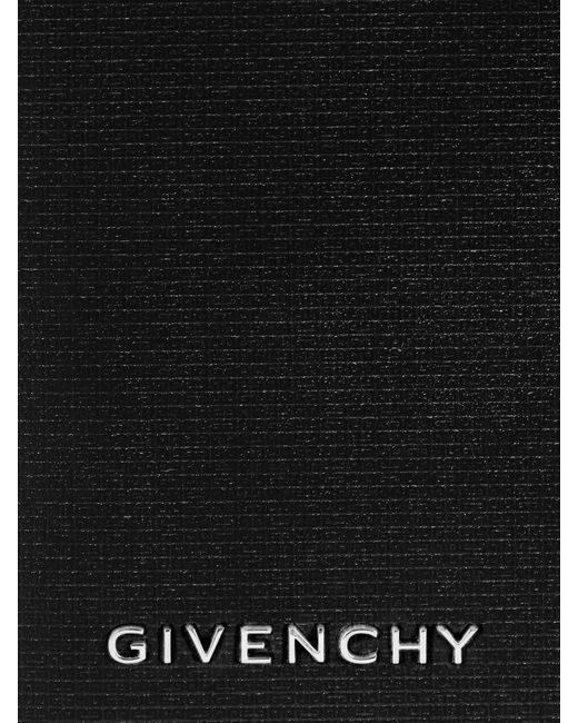 Givenchy Black 4G Pattern Embossed Bi-Fold Wallet for men