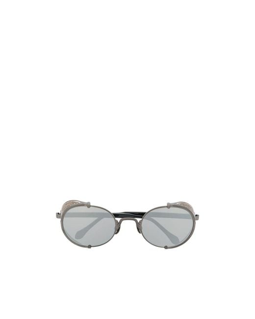 Matsuda White Round-Frame Tinted Sunglasses