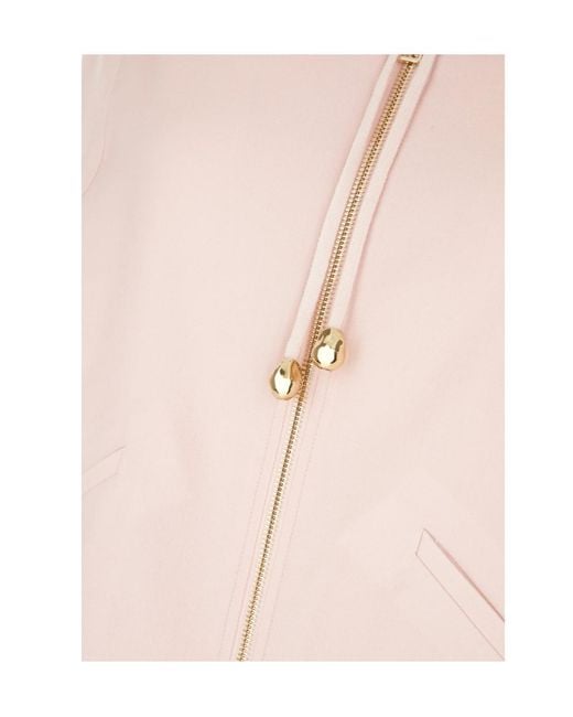 Fabiana Filippi Pink Long-Sleeved Hooded Jacket
