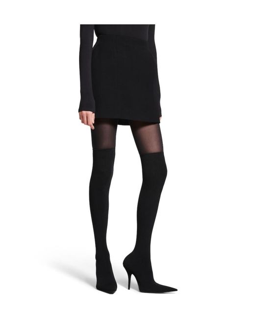 Balenciaga Black Hourglass Mini Skirt