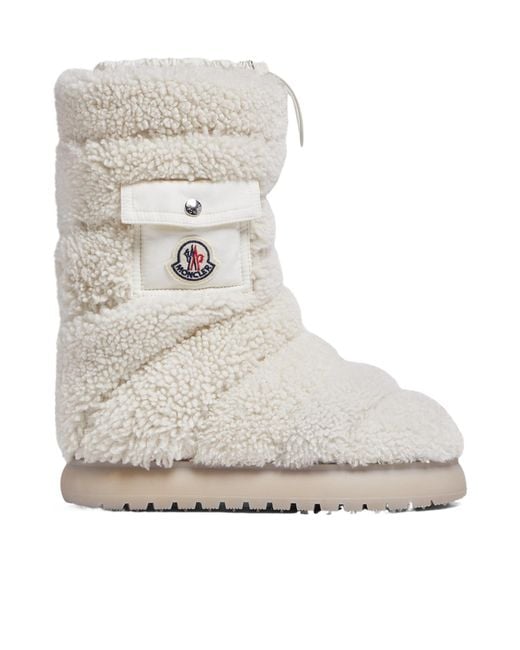 Moncler Gray Gaia Pocket Detailed Padded Boots
