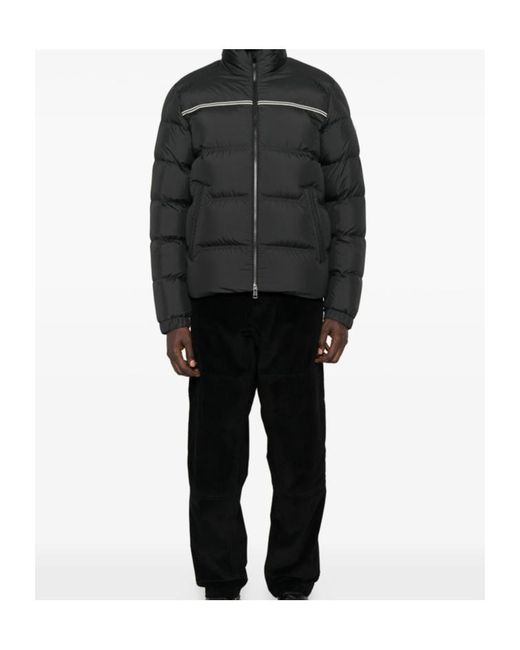 Moncler Black Logo Patch Zip-Up Jacket for men