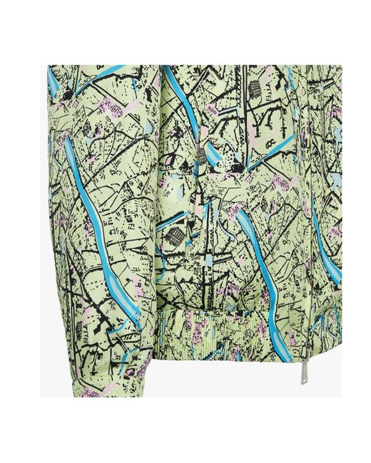Fendi Green Map Reversible Long-Sleeved Shirt for men