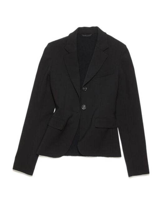 Acne Black Notched-Lapel Single-Breasted Blazer