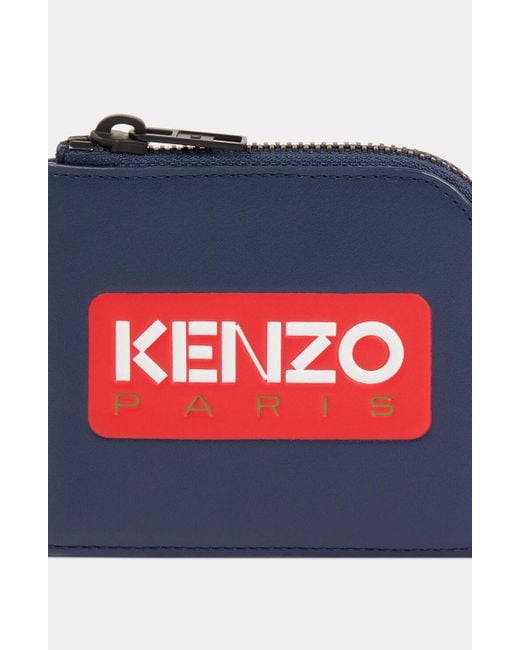 KENZO Blue Paris Leather Wallet for men