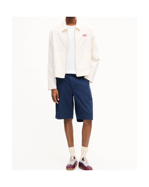 KENZO White Loves' Zipped Coach Jacket for men
