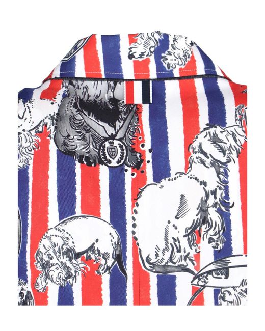 Thom Browne Red Striped Toile Jacket