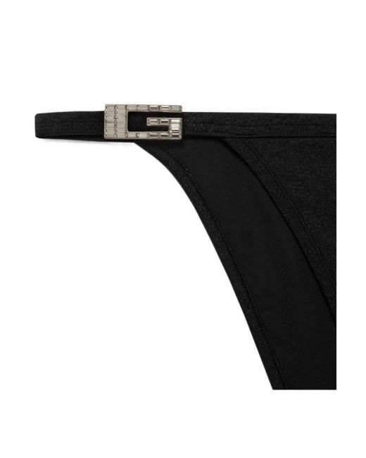 Gucci Black Two-Piece Stretched Bikini Set