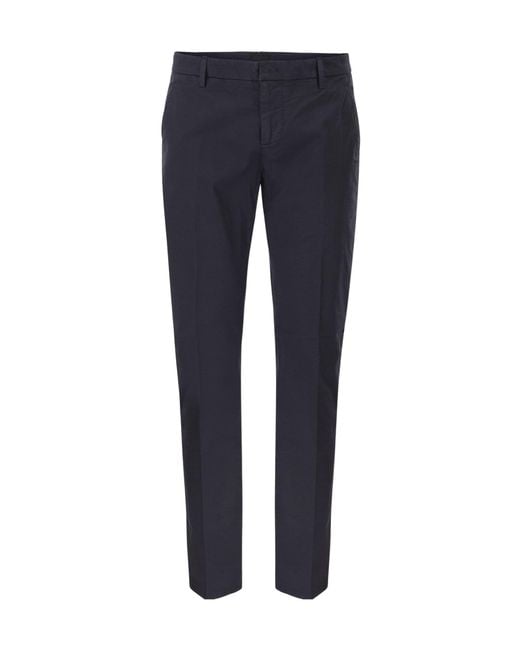 Dondup Blue Spiritissimo Stretch Chino Pants for men