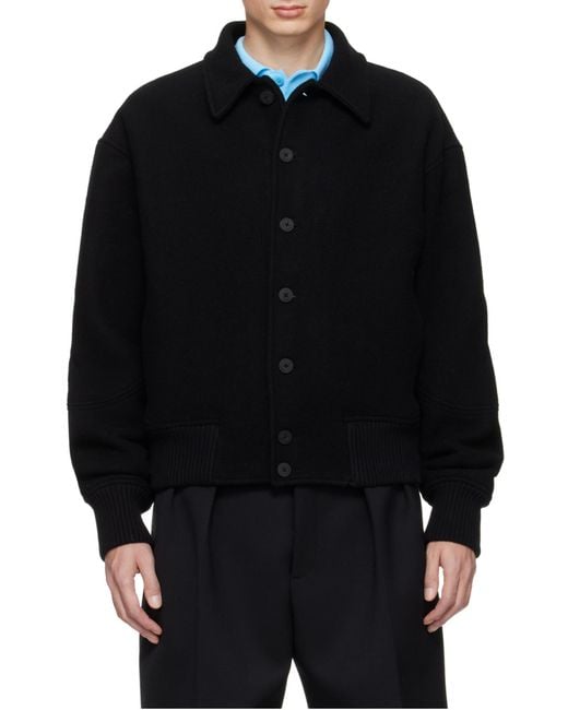 Jacquemus Black Bomber Jacket for men