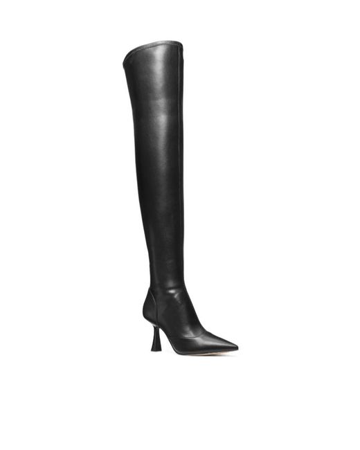 Michael Kors Black Michael Clara Over-Knees Heeled Boots