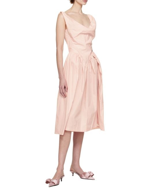 Vivienne Westwood Pink Sunday Sleeveless Midi Dress