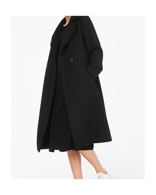 Max Mara Black Studio Bcollag Belted Long-Sleeved Coat