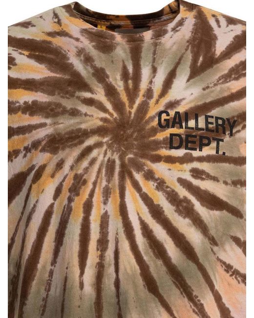 GALLERY DEPT. Natural Tie-Dye Logo T-Shirt for men