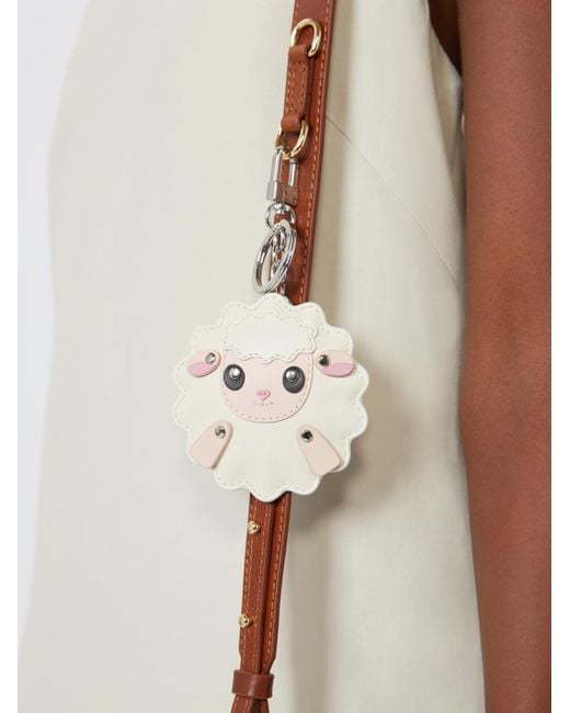 Weekend by Maxmara Metallic Leather Keyring