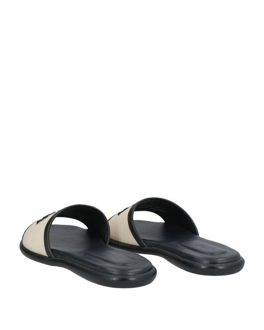 Isabel Marant Brown Two-Tone Canvas Slippers