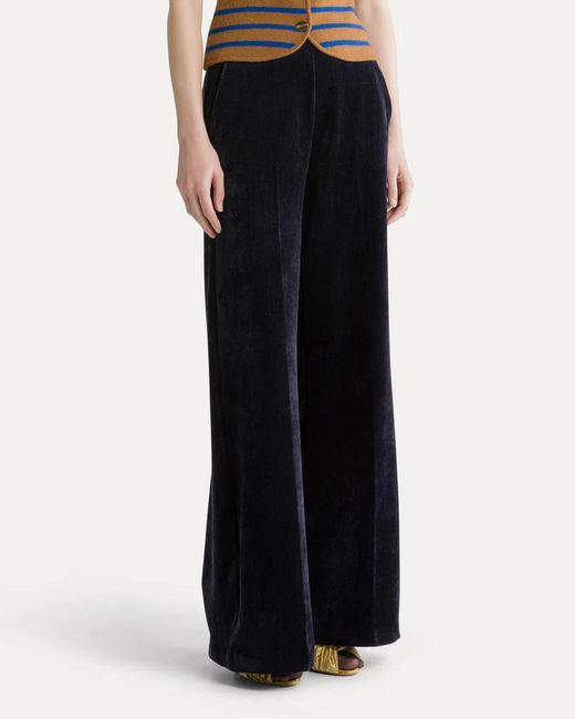 Forte_forte Blue Elastic-Waist Casual Trousers