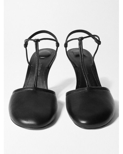 Jacquemus Black Strappy Heeled Pumps