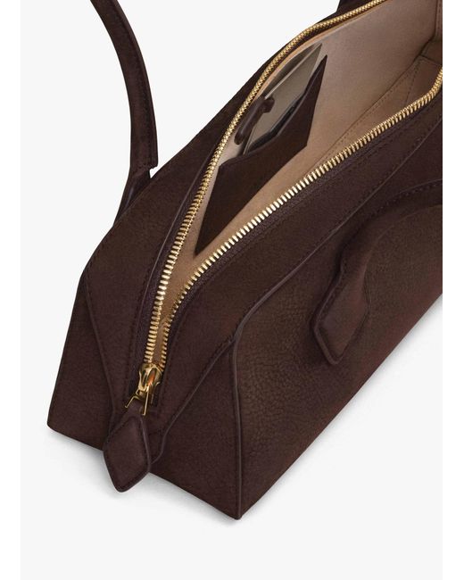 Alaïa Brown Alaïa Le Teckel Medium Shoulder Bag