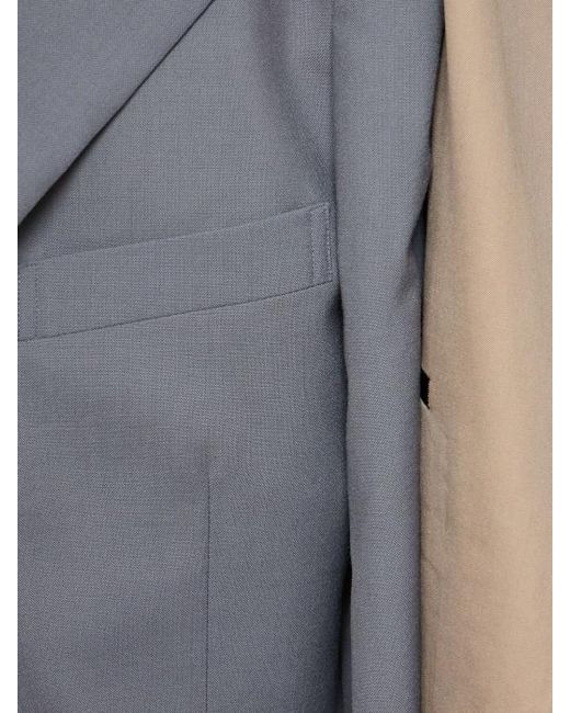 Comme des Garçons Natural Wool Double Blazer for men
