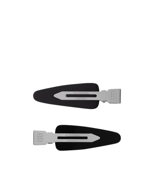 Balenciaga Black Salon Bb Two Hair Clips