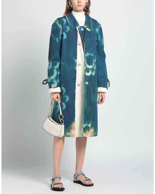 Maison Margiela Blue Long-Sleeve Coat