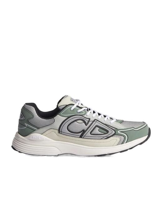 Dior White Homme B30 Lace-Up Sneakers for men