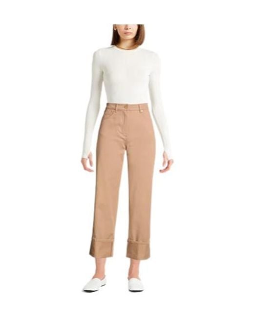 Max Mara Natural Simple Straight-Leg Trousers