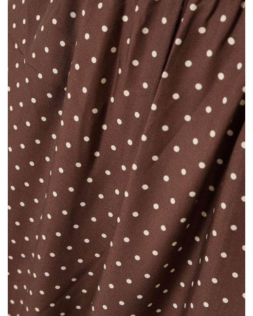 Posse Brown Polka Dot Tapered Pants