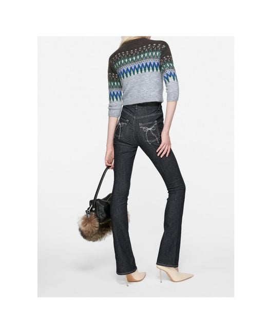 Acne Gray Crewneck Knitted Top