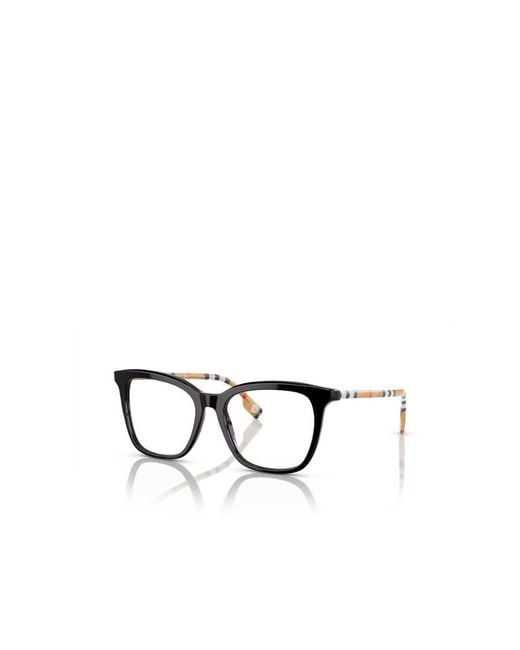 Burberry White Eyewear Square Frame Glasses