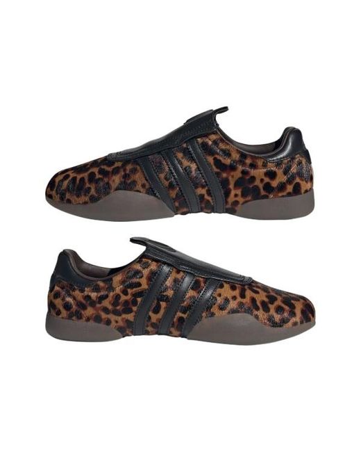 Adidas Originals Brown Taekwondo Mei Leopard Printed Sneakers