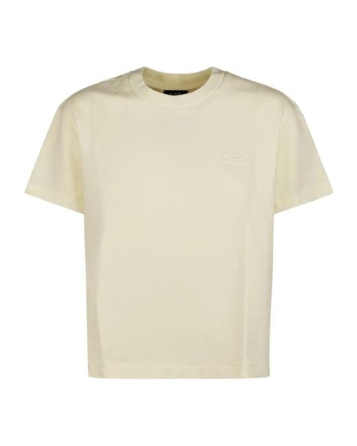 A.P.C. Natural Embroidered T-Shirt