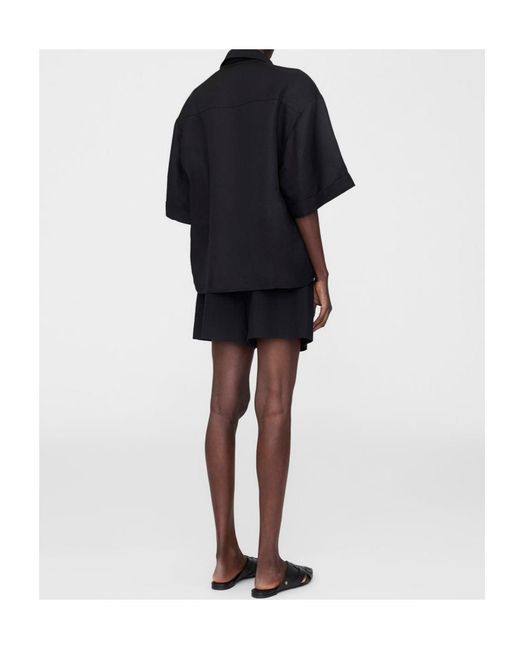 Anine Bing Black Coco Button-Up Shirt
